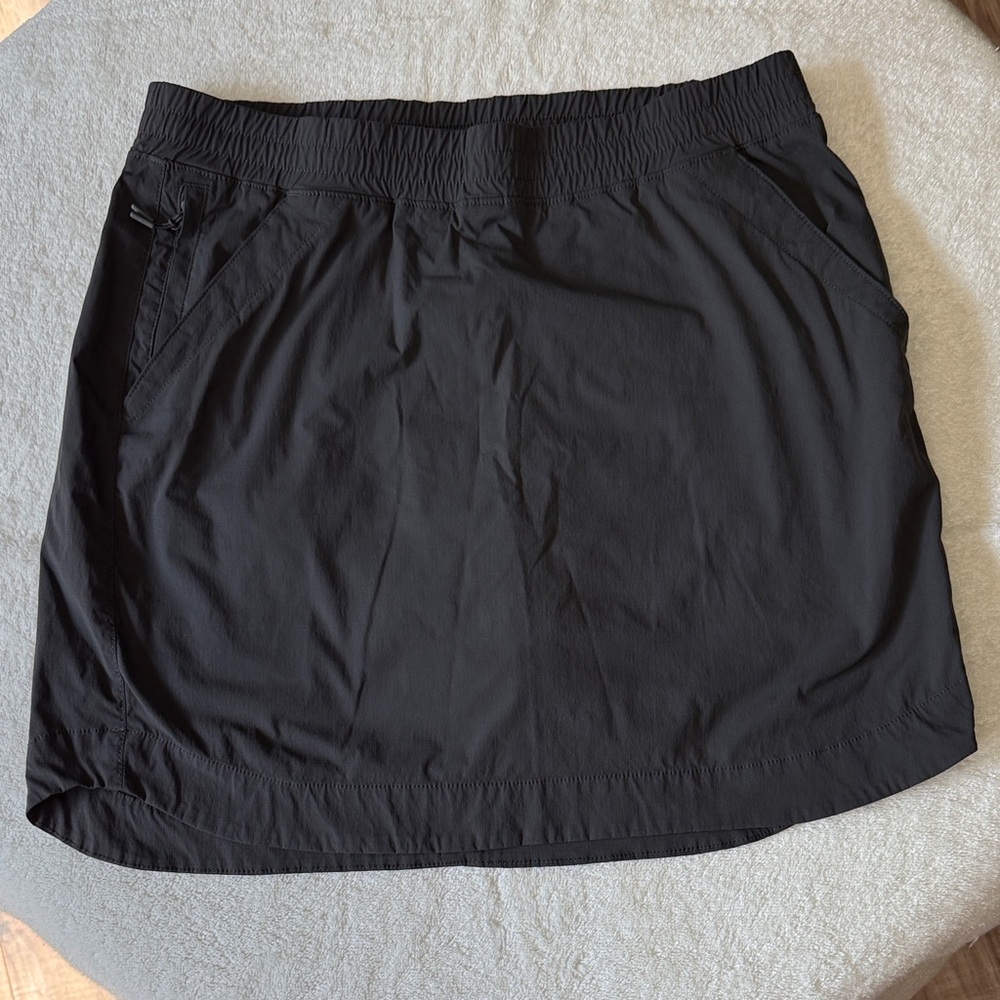 Duluth Trading Co Charcoal Grey Women's Active Skort with Elastic Waist